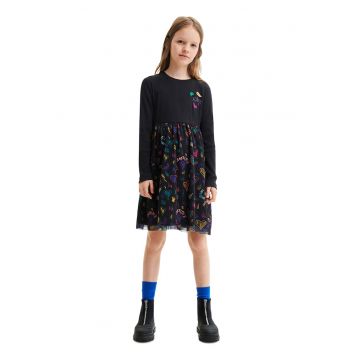 Rochie mini cu imprimeu cu inimi