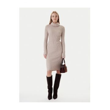 Rochie tricotata Dama -  sintetic - bej
