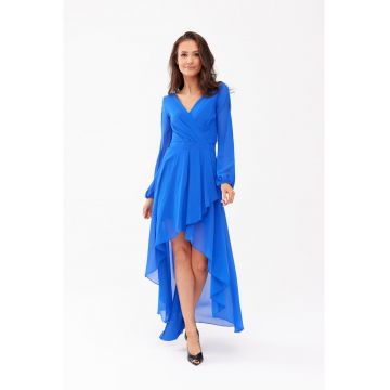 Rochie uni cu terminatie asimetrica