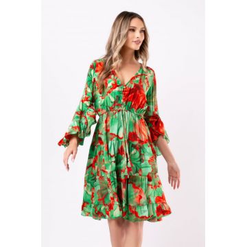 Rochie Anais scurta din matase Boho style