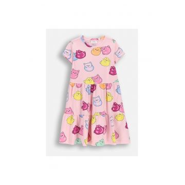 Rochie  bumbac - Roz