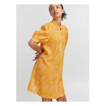 Rochie-camasa cu imprimeu abstract -