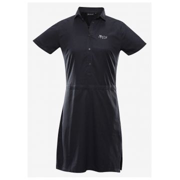 Rochie-camasa cu maneci scurte si model uni -