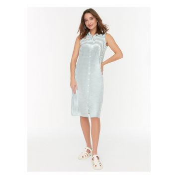 Rochie-camasa in dungi - fara maneci