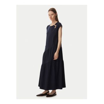 Rochie casual dama -  bleumarin - bumbac/poliester -