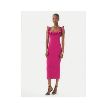 Rochie casual Dama -  roz - viscoza|poliester|nylon -