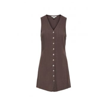 Rochie casual -  maro - viscoza si in - fara maneci -