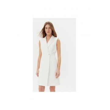 Rochie cocktail  DD5U1H66 - Sintetic - Ecru - Ecru