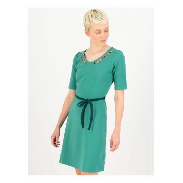 Rochie cu detalii florale brodate -
