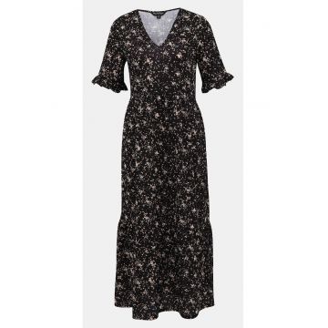 Rochie cu imprimeu si decolteu in V - 40