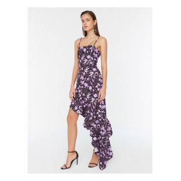 Rochie cu volane asimetrica