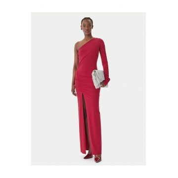 Rochie de seara -  bordeaux - material sintetic -