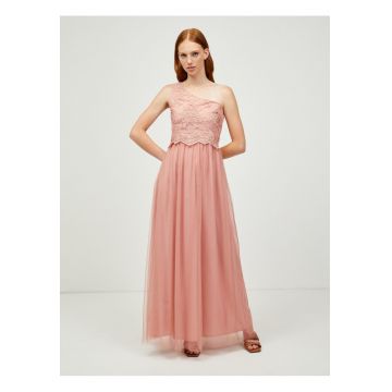 Rochie din tul cu decolteu pe umar