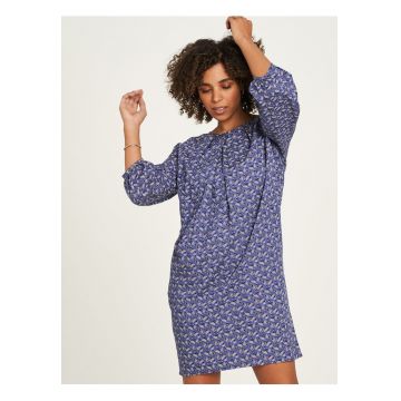 Rochie din vascoza cu imprimeu -