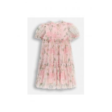 Rochie elegantă din tul - Multicolor