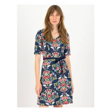 Rochie evazata cu imprimeu floral
