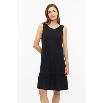 Rochie fara maneci - cu model - Negru