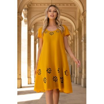Rochie Frera mustar marime mare