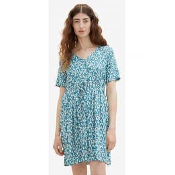 Rochie lejera din viscoza cu imprimeu abstract