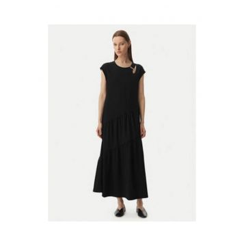 Rochie maxi cu maneci scurte