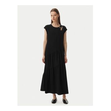 Rochie maxi cu maneci scurte