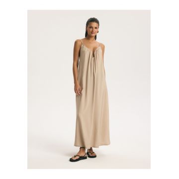 Rochie Maxi Dama Louise - Bej