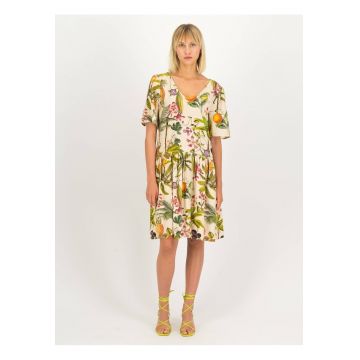 Rochie midi cu model floral