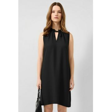 Rochie midi dreapta - Negru