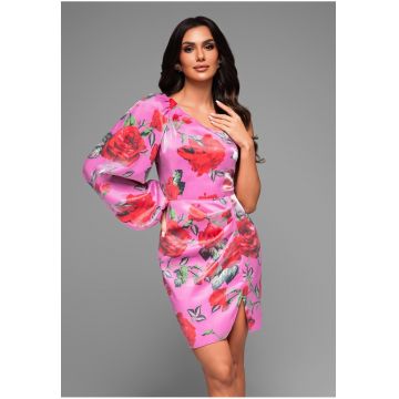Rochie Midi  LA-OM-DLR061 - Roz