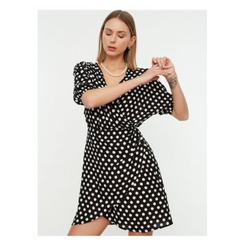 Rochie mini cu imprimeu cu buline