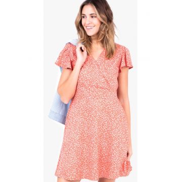 Rochie petrecuta cu imprimeu floral