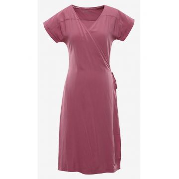 Rochie petrecuta cu model uni si decoltey in V -