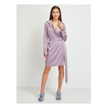 Rochie petrecuta din satin