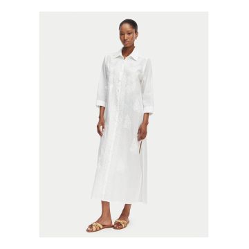Rochie plaja  bumbac alb - Alb