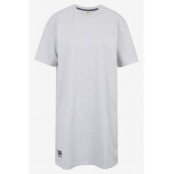 Rochie-tricou din amestec de bumbac cu logo discret