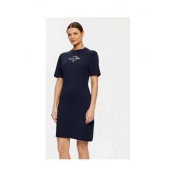 Rochie  bleumarin - 100% bumbac - Bleumarin