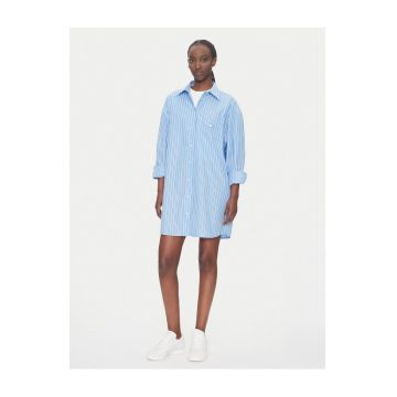 Rochie camasa dama  albastru - fabrica de calitate