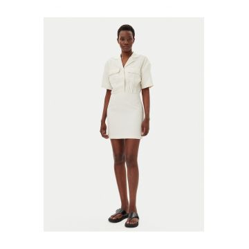 Rochie camasa dama  bej - din material usor