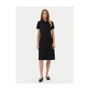 Rochie camasa dama  negru - din material textil