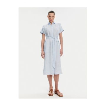 Rochie camasa pentru femei  albastru deschis -