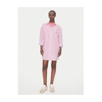 Rochie camasa pentru femei  roz - din material textil