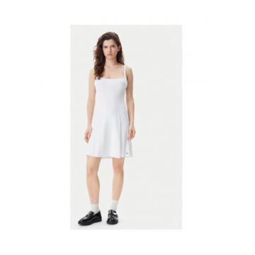 Rochie casual Dama -  Alb - 80% bumbac - 17% poliamida - 3% elastan
