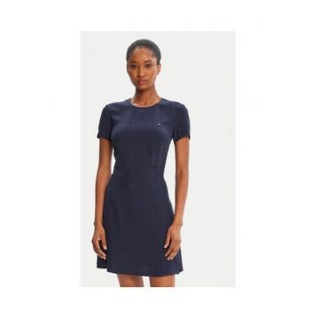 Rochie casual Dama -  bleumarin - 100% viscoza -