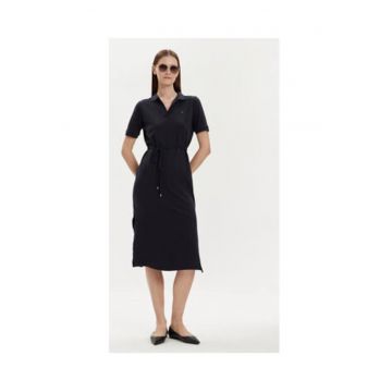 Rochie casual Dama -  bleumarin - 65% lyocell - 32% bumbac - 3% elastan -