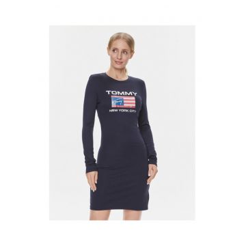 Rochie casual dama  bleumarin - fabrica usoara