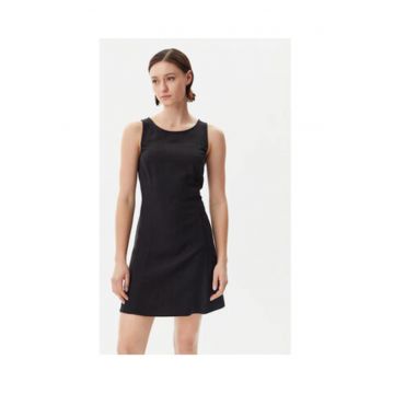 Rochie casual Dama -  Negru - 93% viscoza - 7% poliester