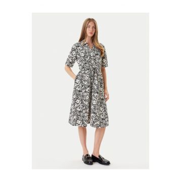 Rochie casual dama  negru/alb