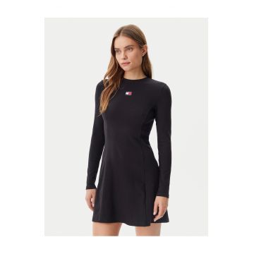 Rochie casual de dama  negru -