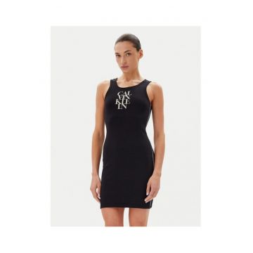 Rochie casual de dama  negru -