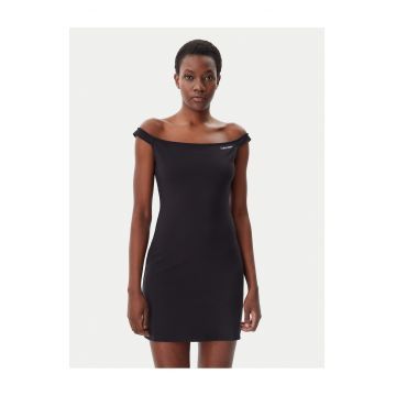 Rochie casual de dama  negru -